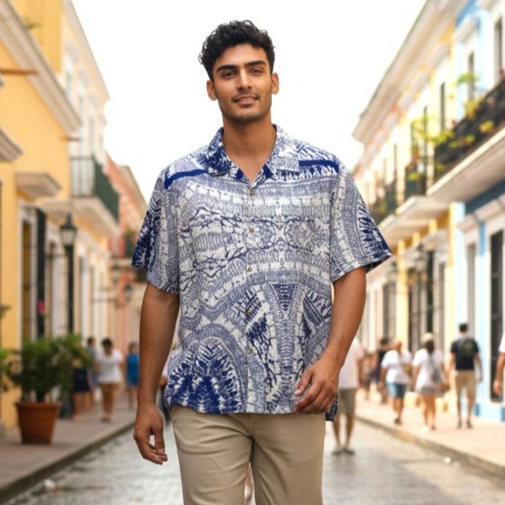 RAGA MAN Button front Short Sleeve Shirt, NWT! Size XXL